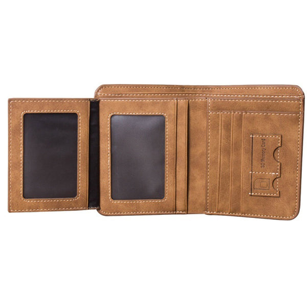 Vintage PU Nubuck Skin Wallet