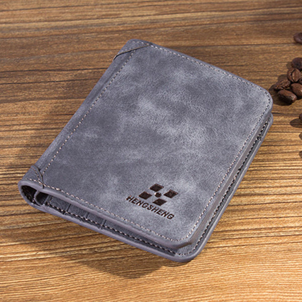 Vintage PU Nubuck Skin Wallet