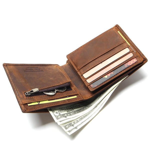 Crazy Horse Leather Wallet
