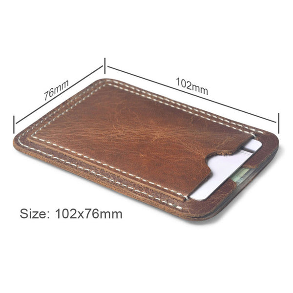 Cowhide Leather Card Holder