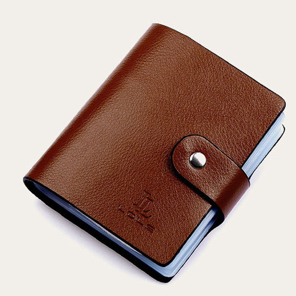 Leather Buckle Business Card Holders